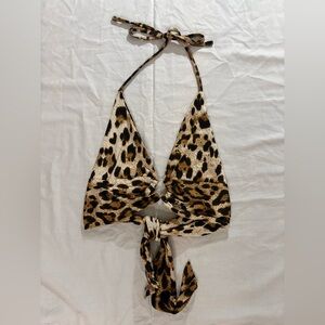 Leopard Print Halter Top